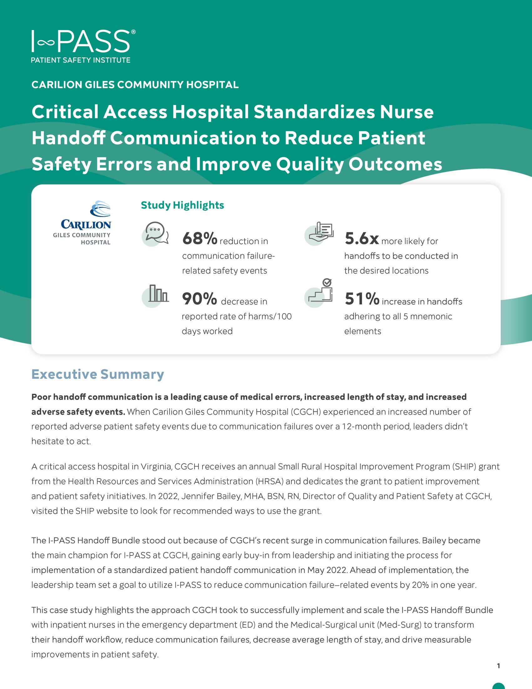 I-PASS_CGCH_Case Study_2023