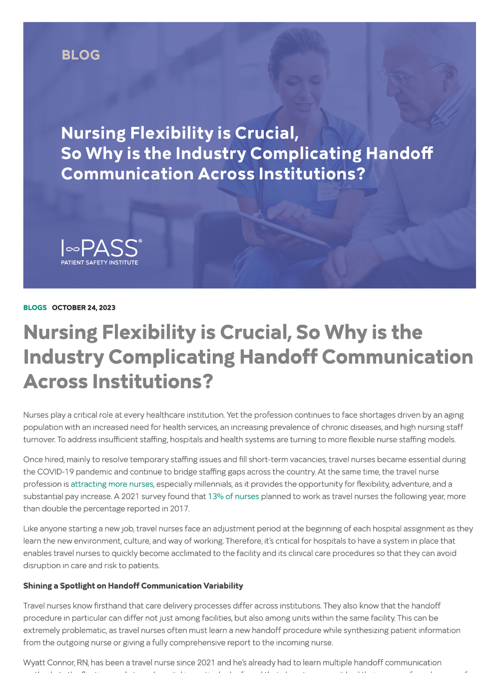 Nursing Flexibility Blog Thumbnail